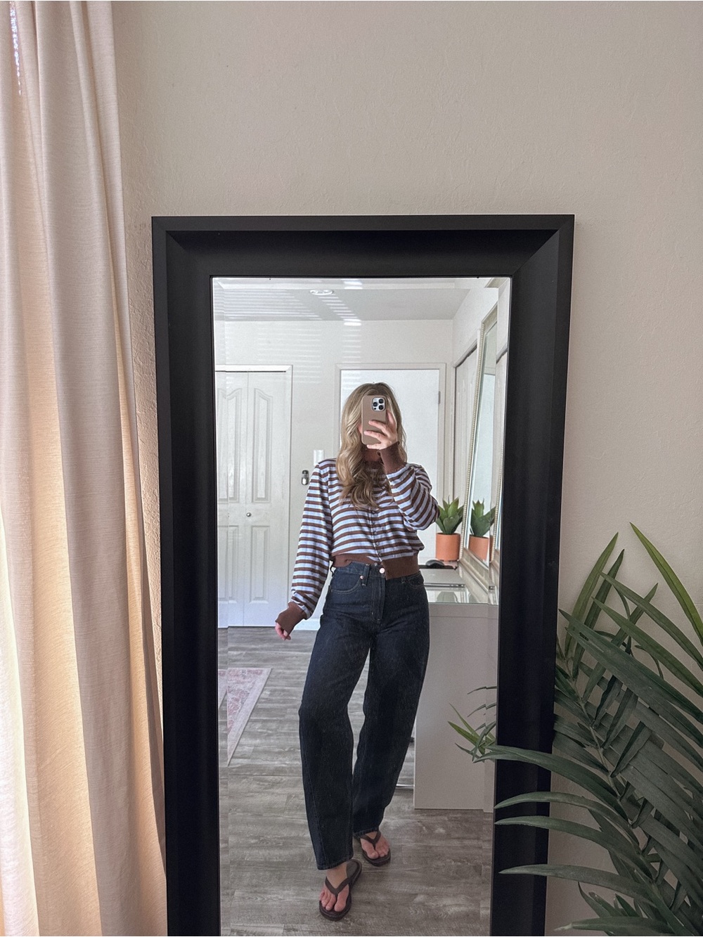 525 American Striped Button Cardigan - Picture 6 of 6
